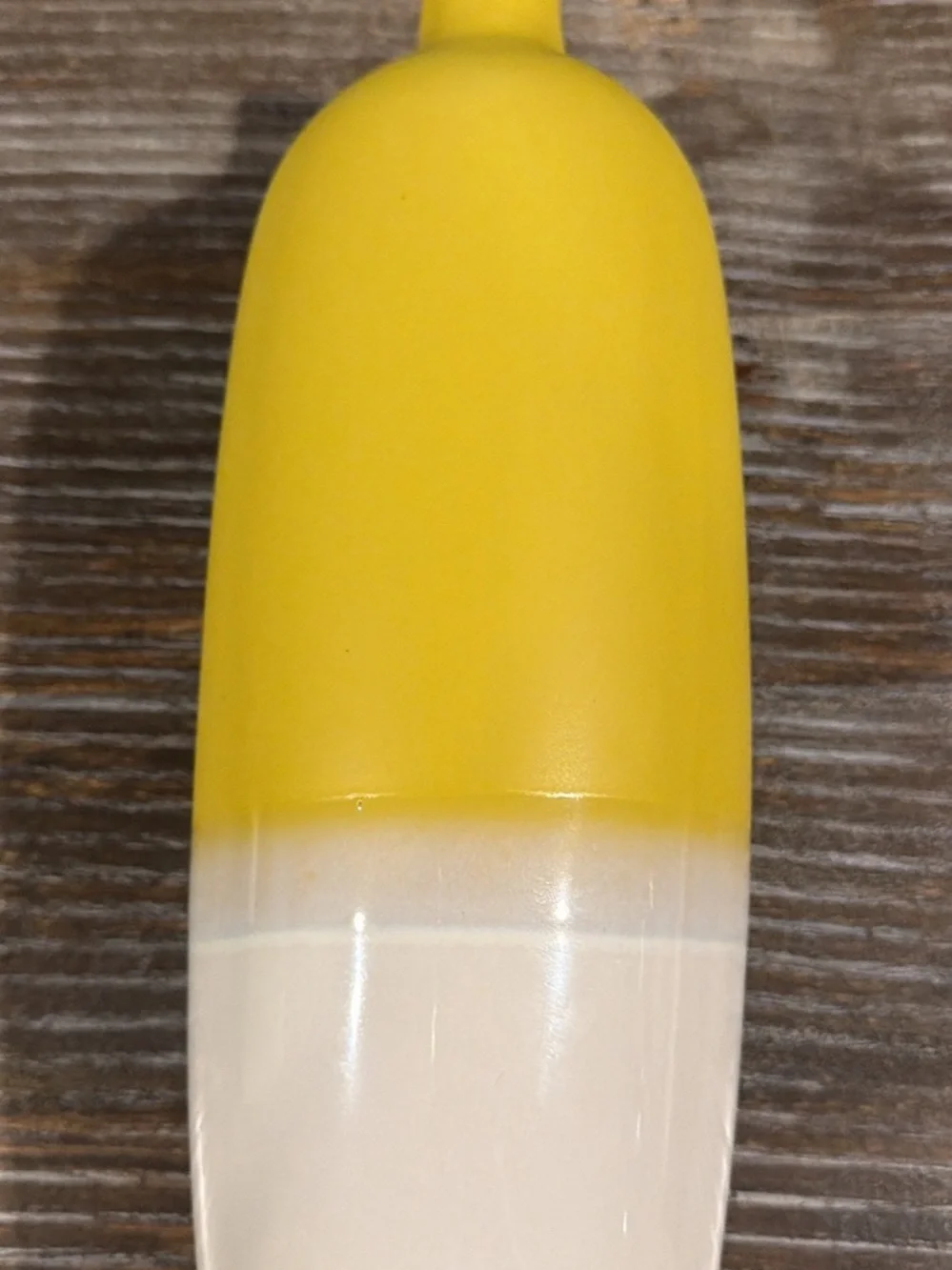 Yellow and White Ombre Bottle - Minimal Modern Design